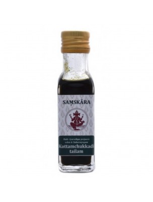 Image de Kottamchukkadi Tailam - Huile Ayurvédique 100 ml - Samskara via Sauge Blanche - Encens indien 15 g - Satya Herboristerie