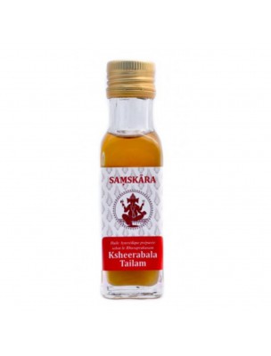Image de Ksheerabala Tailam - Huile Ayurvédique 100 ml - Samskara depuis Palo Santo et Sauge Blanche - Encens indien 15 g - Tribal Soul