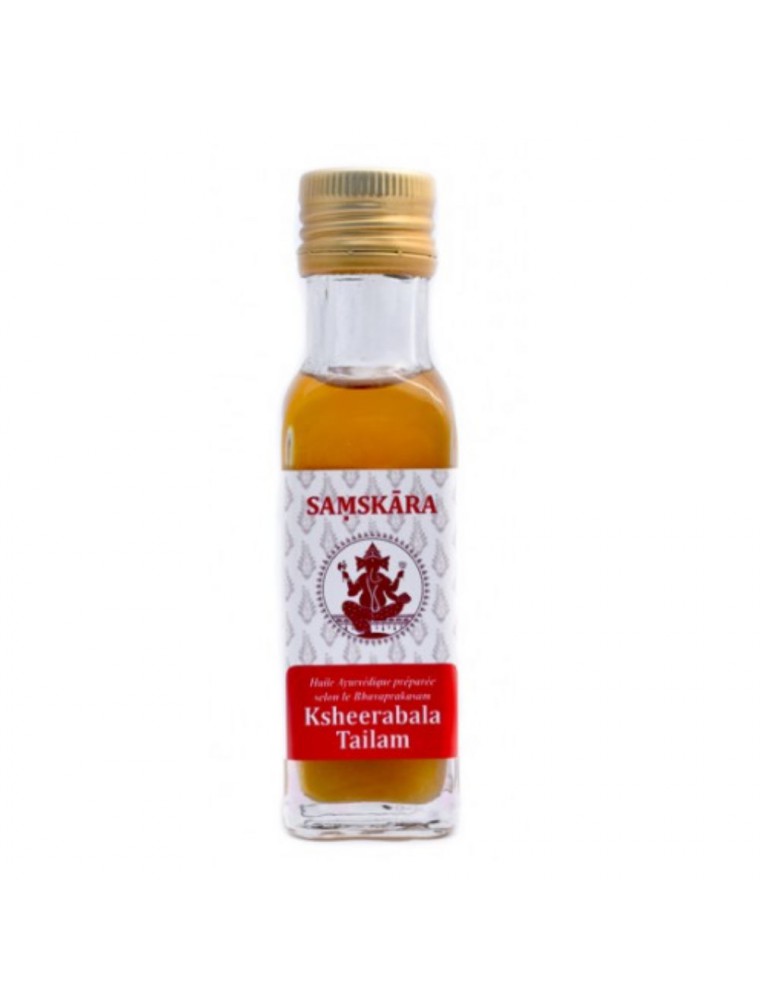 Image principale de la modale pour Ksheerabala Tailam - Huile Ayurvédique 100 ml - Samskara