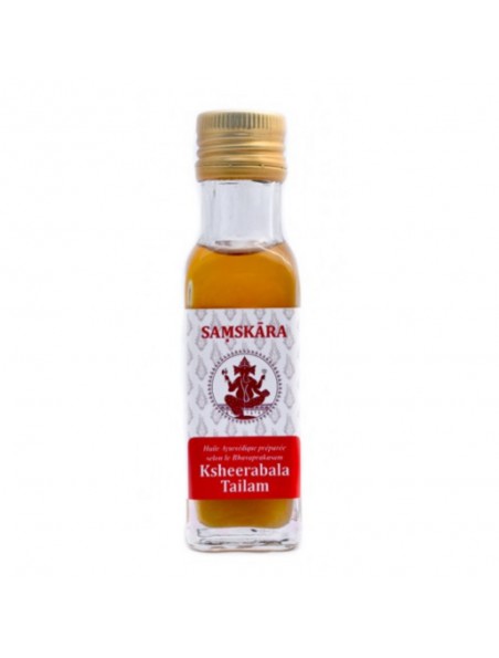 Achetez Ksheerabala Tailam - Huile Ayurvédique 100 ml - Samskara à l'herboristerie Louis Image principale de Ksheerabala Tailam - Huile Ayurvédique 100 ml - Samskara