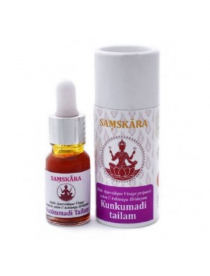 Image de Kunkumadi Tailam - Huile Ayurvédique Visage 10 ml - Samskara via Ksheerabala Tailam - Huile Ayurvédique 100 ml - Samskara