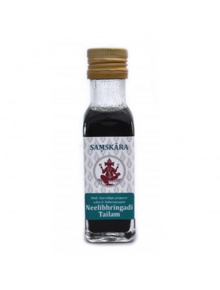 Achetez Neelibhringadi Tailam - Huile Ayurvédique 100 ml - Samskara à l'herboristerie Louis Image principale de Neelibhringadi Tailam - Huile Ayurvédique 100 ml - Samskara