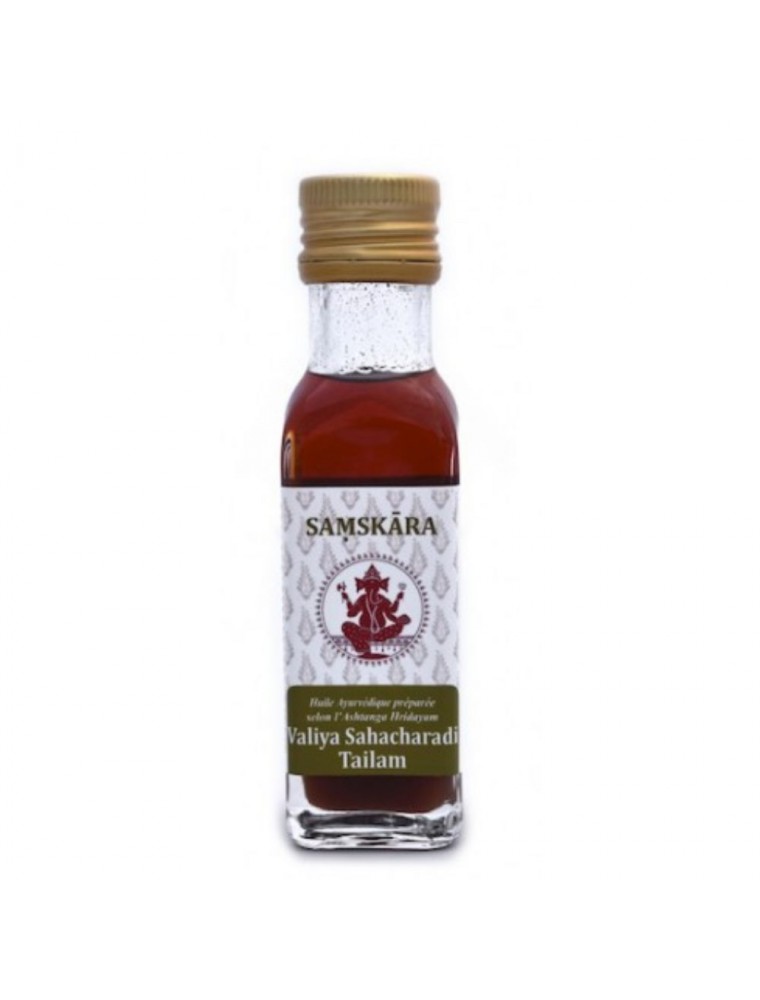 Image principale de la modale pour Valiya Sahacharadi Tailam - Huile Ayurvédique 100 ml - Samskara