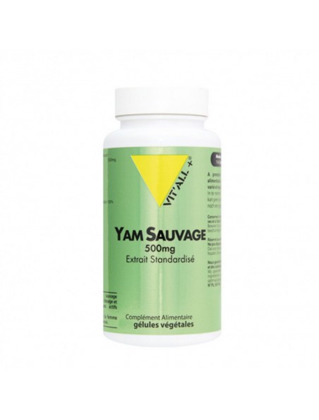 Achetez Yam sauvage 500mg - Ménopause 30 gélules végétales - Vit'all+ à l'herboristerie Louis Image principale de Yam sauvage 500mg - Ménopause 30 gélules végétales - Vit'all+