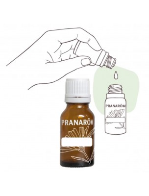 Image de Flacon vide DIY de 10 ml avec compte-gouttes - Pranarôm via Aromathèque Ergonomique de Bioflore - 30 emplacements