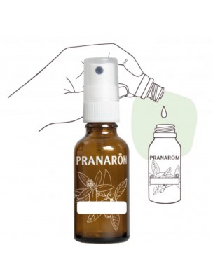 Image de Flacon vide Spray DIY de 30 ml - Pranarôm depuis Valisette Aromathèque Pranarôm | 18 emplacements