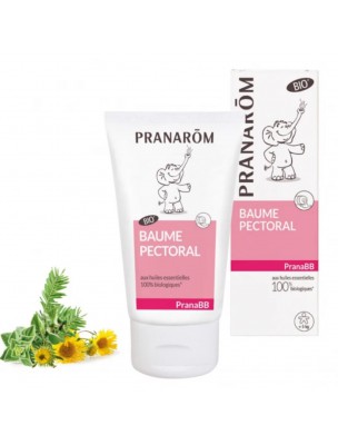 Image de Pranabb Baume Pectoral Bio - Respiration des bébés 40 ml - Pranarôm via Crème Hydratante Bio - Soin de la Peau de Bébé - Centifolia