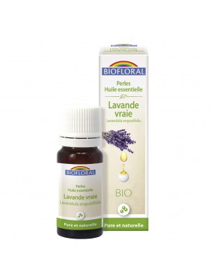 Image de Lavande vraie Bio - Perles d'huiles essentielles 20 ml - Biofloral depuis L'huile essentielle de lavande cicatrise, calme et protège