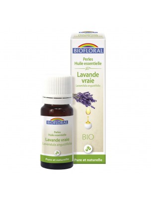 Image de True Lavender Organic - Essential oil pearls 20 ml Biofloral depuis Lavender essential oil heals, calms and protects