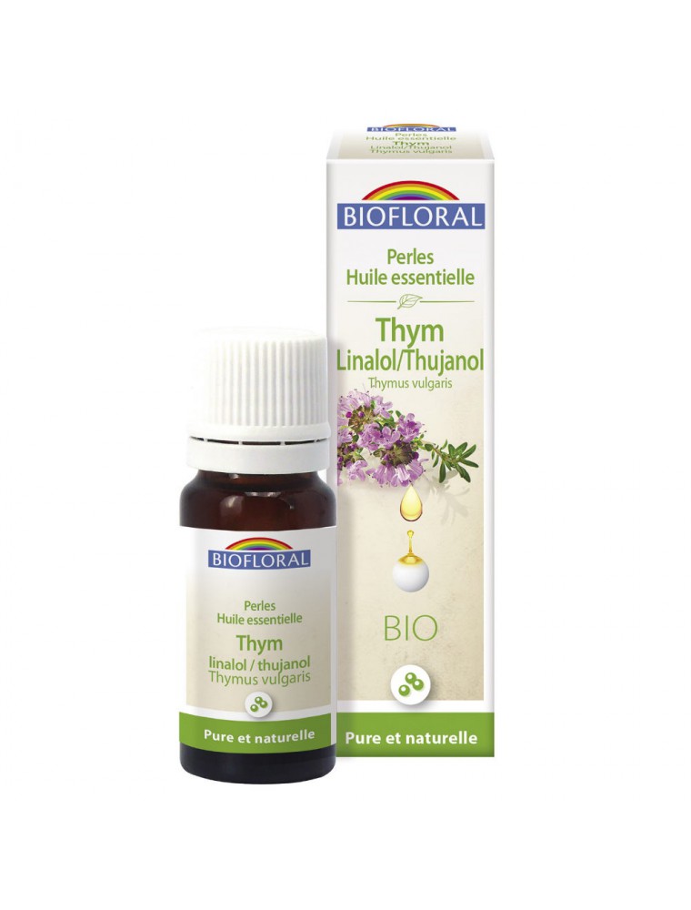 Thym Thujanol Linalol Bio - Perles d'huiles essentielles 20 ml - Biofloral Thym Thujanol Linalol Bio - Perles d'huiles essentielles 20 ml - Biofloral