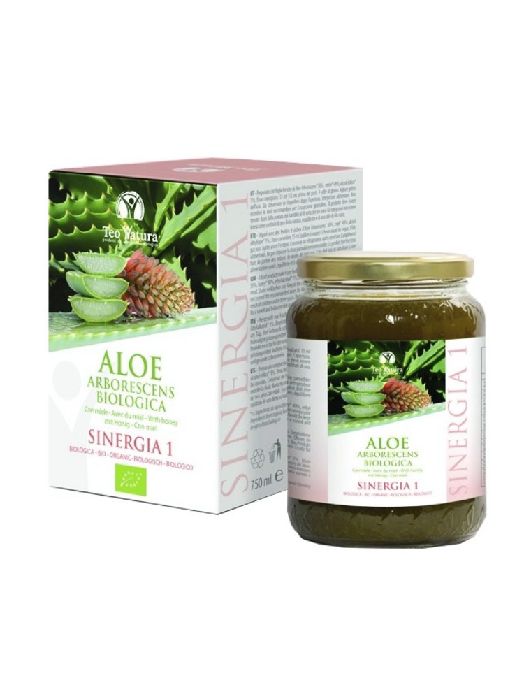 Image principale de la modale pour Aloé arborescens Bio - Recette du Père Zago 750 ml - Teo Natura