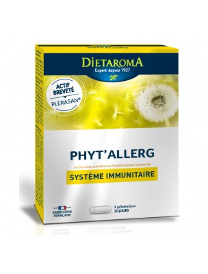 Image de Phyt'allerg - Système immunitaire 40 gélules - Dietaroma via Hêtre Macérat de bourgeons Bio - Fagus sylvatica 50 ml - Alphagem