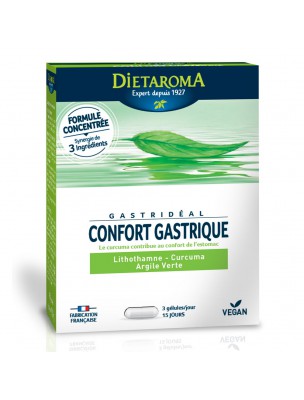 Image de Gastridéal - Confort gastrique 45 gélules - Dietaroma depuis Commandez les produits Dietaroma à l'herboristerie Louis