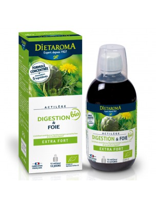 Image de Actilège Bio - Digestion et Foie 200ml - Dietaroma via Tisane Digestion N°6 - Mélange de plantes - 100g