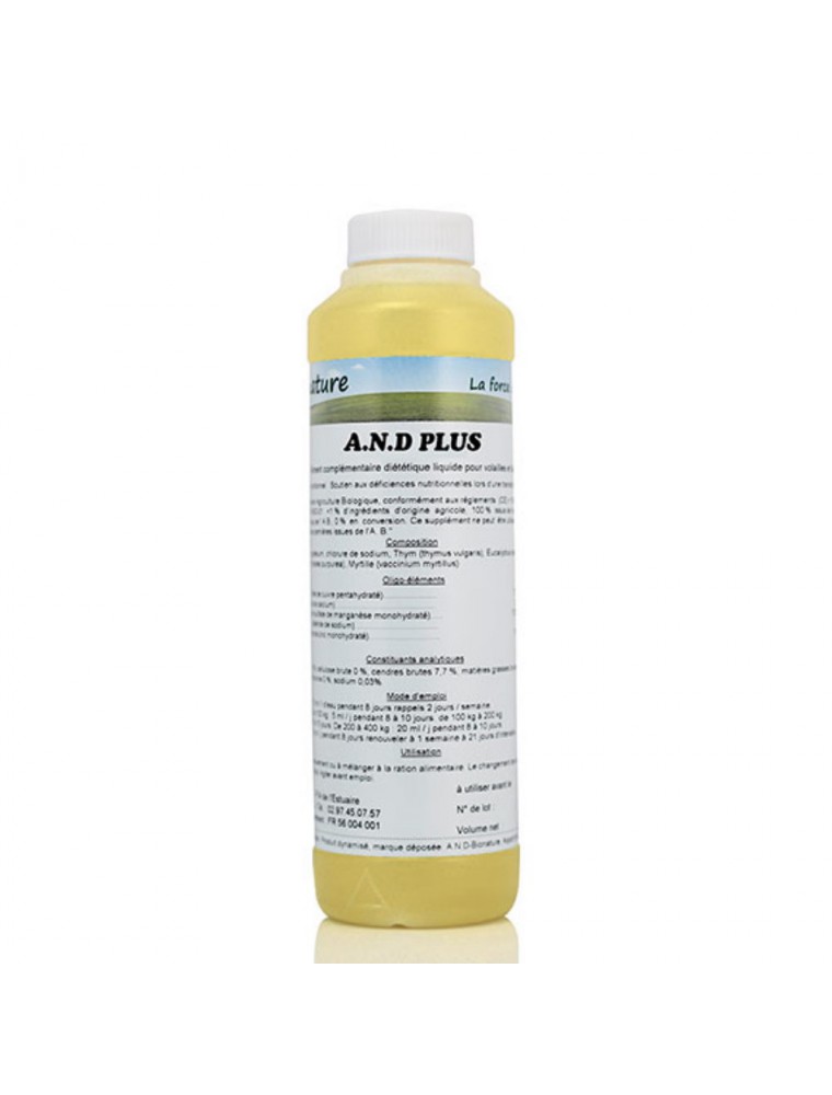 A.N.D. Plus - Flore intestinale des volailles 250 ml - Bionature
