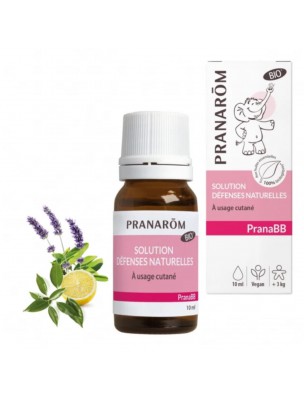 Image de Pranabb Huile de massage - Défenses naturelles des bébés 10 ml - Pranarôm via Pranabb Baume Anti-Rougeurs Bio 100 ml - Pranarôm