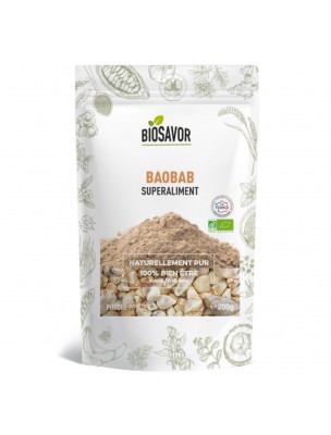 Image de Baobab Bio - Superfood 200g - Biosavor depuis Buy the products Biosavor at the herbalist's shop Louis