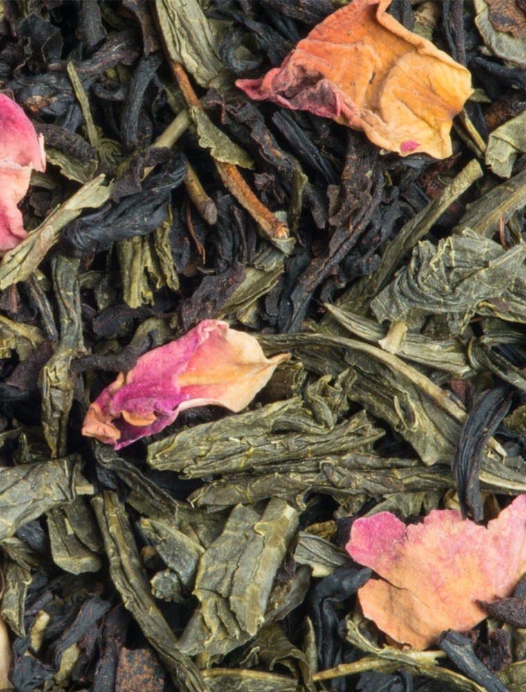 Image principale de la modale pour L'Attrape-Coeur - Thé noir et vert au litchi, à la rose et à la pêche 100g - L'Autre thé