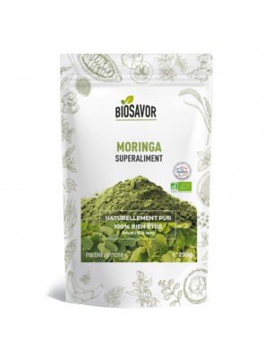 Image de Moringa Bio - Superaliment 200g - Biosavor depuis Super-Foods: Produits de phytothérapie et d'herboristerie en ligne