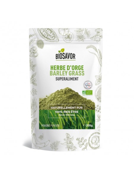 Image principale de Herbe d'Orge Bio - Superaliment 200g - Biosavor