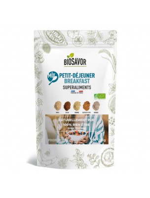 Image de Mix Petit déjeuner Bio - Superaliment 200g - Biosavor depuis Super-Foods: Produits de phytothérapie et d'herboristerie en ligne (2)