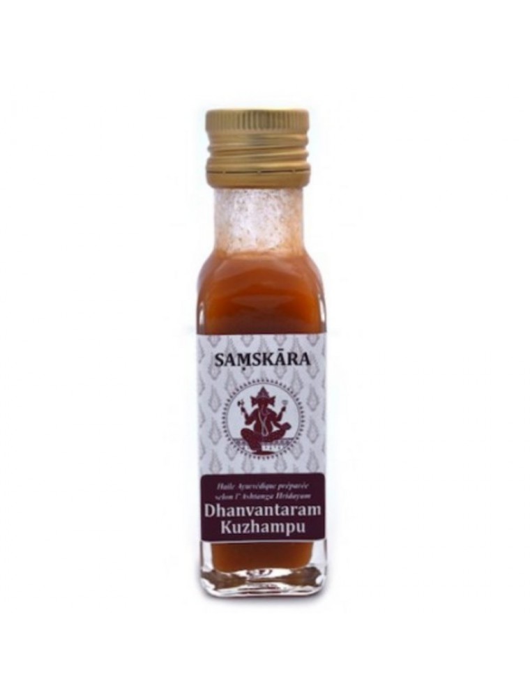 Image principale de la modale pour Dhanvantaram Kuzhampu - Huile Ayurvédique 100 ml - Samskara