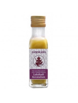 Image de Lakshadi Keratailam - Huile Ayurvédique 100 ml - Samskara depuis Ashoka écorce poudre - Confort Féminin 100g - Samskara