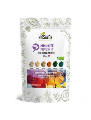 Image de Mix Immunité Bio - Superaliment 200g - Biosavor via Tisane Vitalité Bio N°6 Tonus - 100g