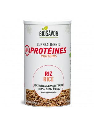 Image de Riz Bio - Protéines végétales 400g - Biosavor depuis Super-Foods: Produits de phytothérapie et d'herboristerie en ligne (2)