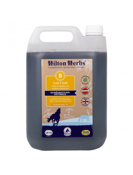 Image principale de Cush X Gold - Syndrome de Cushing des chevaux 5 Litres - Hilton Herbs