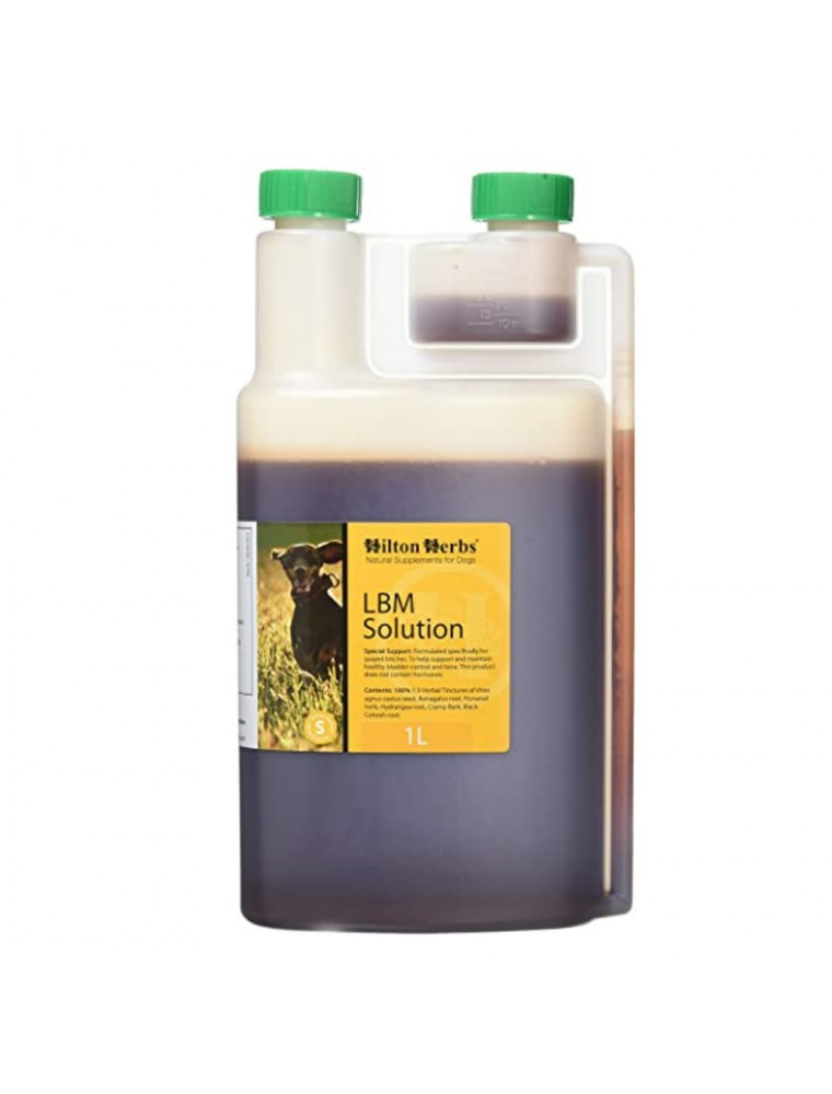 Image principale de la modale pour LBM solution - Incontinence des  Chiens 1 Litre - Hilton Herbs