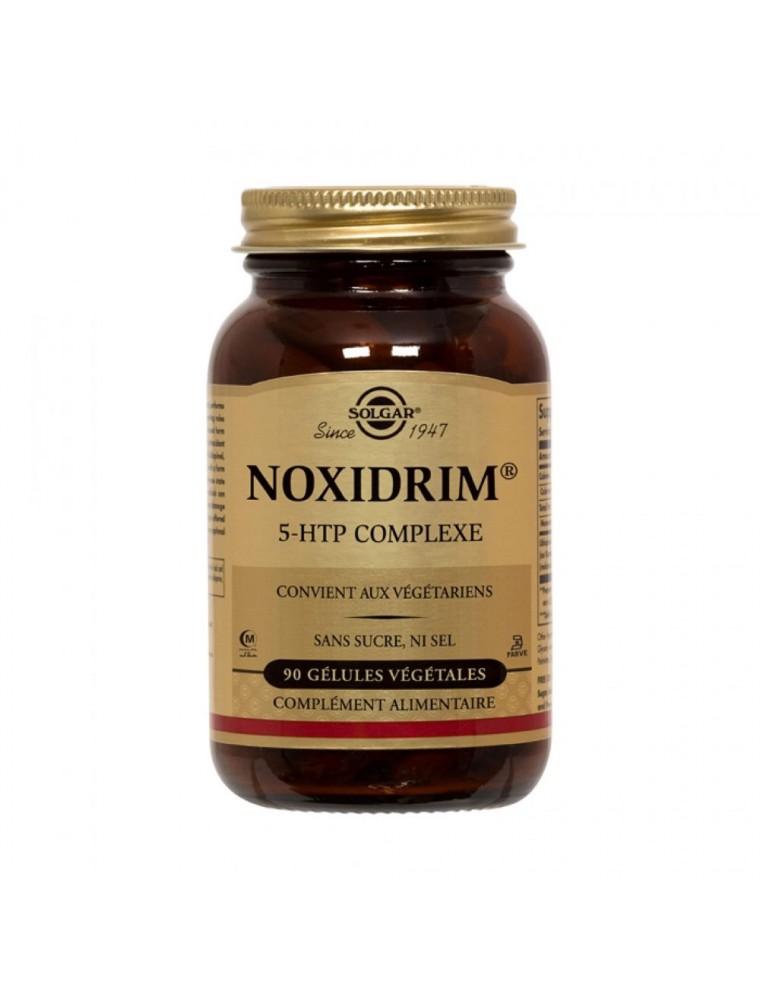 Noxidrim 5-HTP - Sommeil et Stress 90 gélules végétales - Solgar Noxidrim 5-HTP - Sommeil et Stress 90 gélules végétales - Solgar