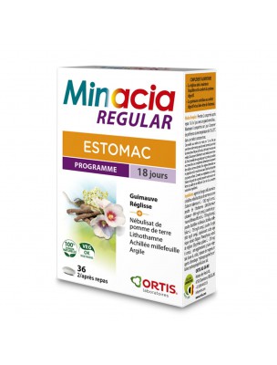 Image de Minacia Regular - Estomac 36 comprimés - Ortis depuis Résultats de recherche pour "Moringa Mint Or"