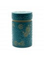 Image de Turquoise Yumiko tea caddy for 150 g of tea via Buy Blanc Neige Bio - White Christmas Tea 100g - The Other