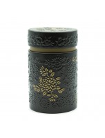 Image de Boîte à thé Yumiko Noire pour 150 g de thé depuis Thés et eaux de fruits naturels | Produits de phytothérapie