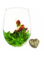 Image de Fleur de Fraise Fleur de thés - Oeillet, Rose, Thé blanc et arôme fraise via Acheter Infuseur en Verre borosilicate 800ml avec son