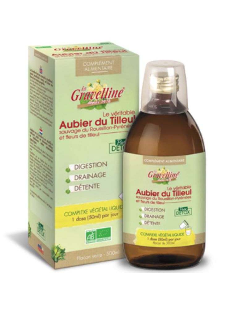 Image principale de la modale pour Véritable Aubier du Tilleul sauvage du Roussillon Bio - Complexe végétal liquide 500 ml - La Gravelline