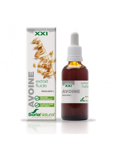 Image principale de Avoine XXI - Extrait Fluide d'Avena sativa L. 50ml - SoriaNatural