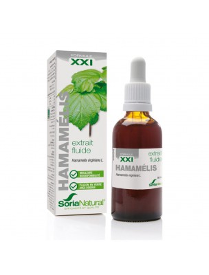 Image de Hamamélis XXI - Extrait Fluide d'Hamamelis virginiana L. 50ml - SoriaNatural via Ginkgo XXI - Extrait Fluide 50ml - SoriaNatural