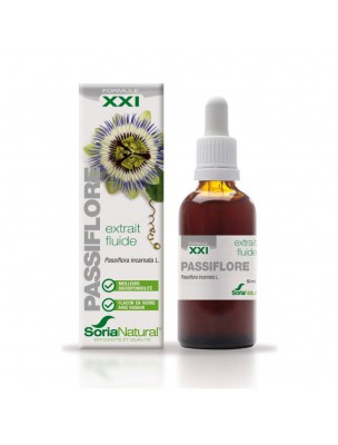 Image de Passiflore XXI - Extrait Fluide de Passiflora Incarnata L. 50ml - SoriaNatural via Valériane XXI - Extrait Fluide 50ml - SoriaNatural