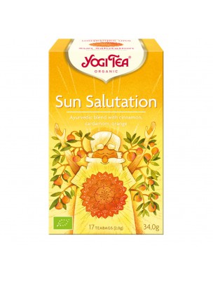Image de Sun Salutation Organic - Harmony and Inspiration 17 bags - Yogi Tea via Buy Chaï Maca Organic - Ayurvedic Infusion 17 tea bags - Yogi