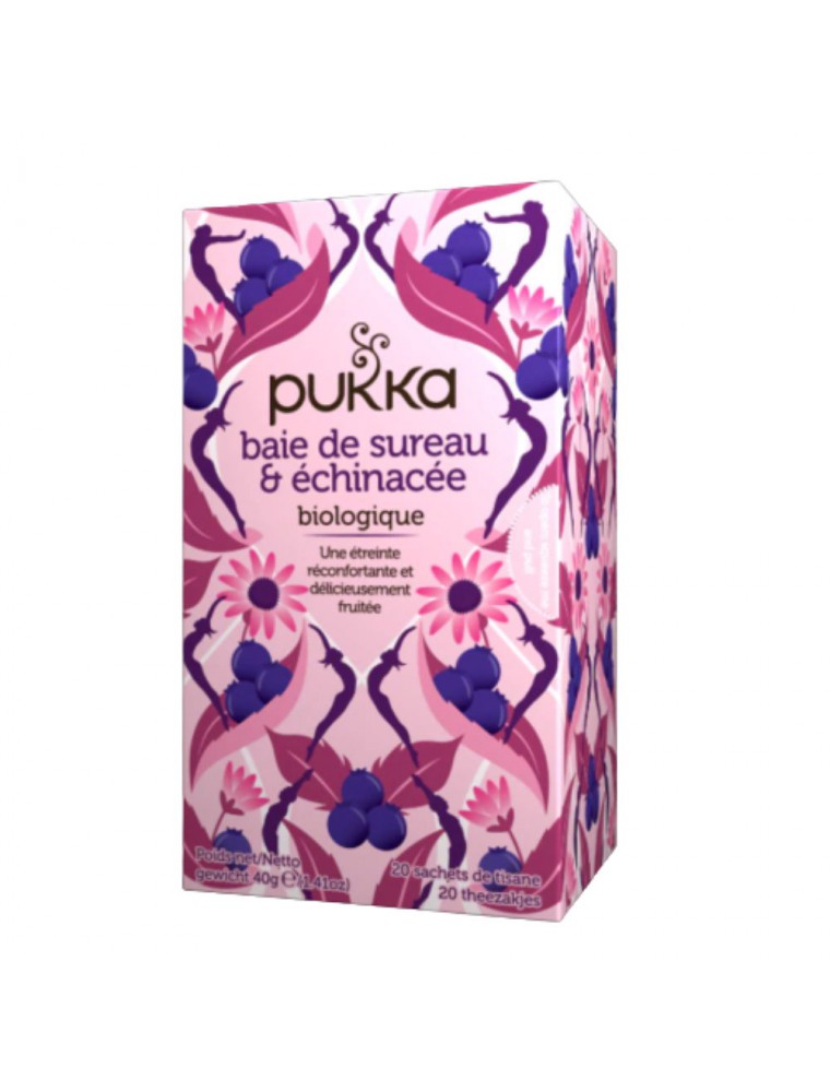 Image principale de la modale pour Baie de Sureau et Echinacée Bio - Infusion 20 sachets - Pukka Herbs