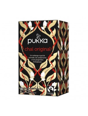 Image de Chaï Original Bio - Infusion 20 sachets - Pukka Herbs via Achetez Chaï à la Vanille Bio Pukka Herbs - Infusion 20 sachets