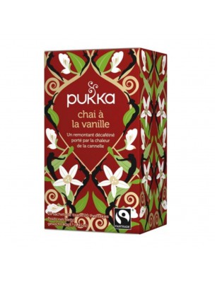 Image de Chaï à la Vanille Bio - Infusion 20 sachets - Pukka Herbs depuis Commandez les produits Pukka Herbs à l'herboristerie Louis