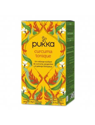 Image de Curcuma Tonique Bio - Infusion 20 sachets - Pukka Herbs via Elegant English Breakfast Bio - Infusion - Pukka Herbs