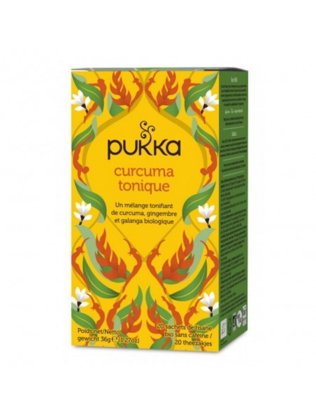 Achetez Curcuma Tonique Bio - Infusion 20 sachets - Pukka Herbs à l'herboristerie Louis Image principale de Curcuma Tonique Bio - Infusion 20 sachets - Pukka Herbs