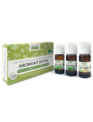 Image de Aroma'Kit Detox Bio - Trio of essential oils - Propos Nature depuis Synergies of essential oils for digestion