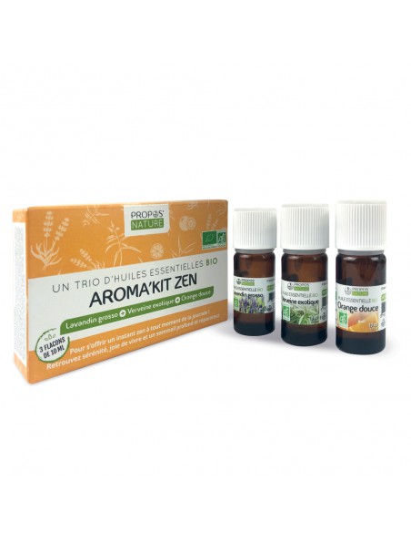 Image principale de Aroma'Kit Zen Bio - Trio d'huiles essentielles - Propos Nature