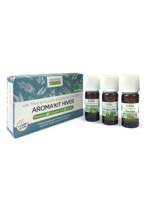 Image de Aroma'Kit Hiver Bio - Trio d'huiles essentielles - Propos Nature depuis Huiles Essentielles Mélangées: Mélange Naturel pour Votre Bien-être