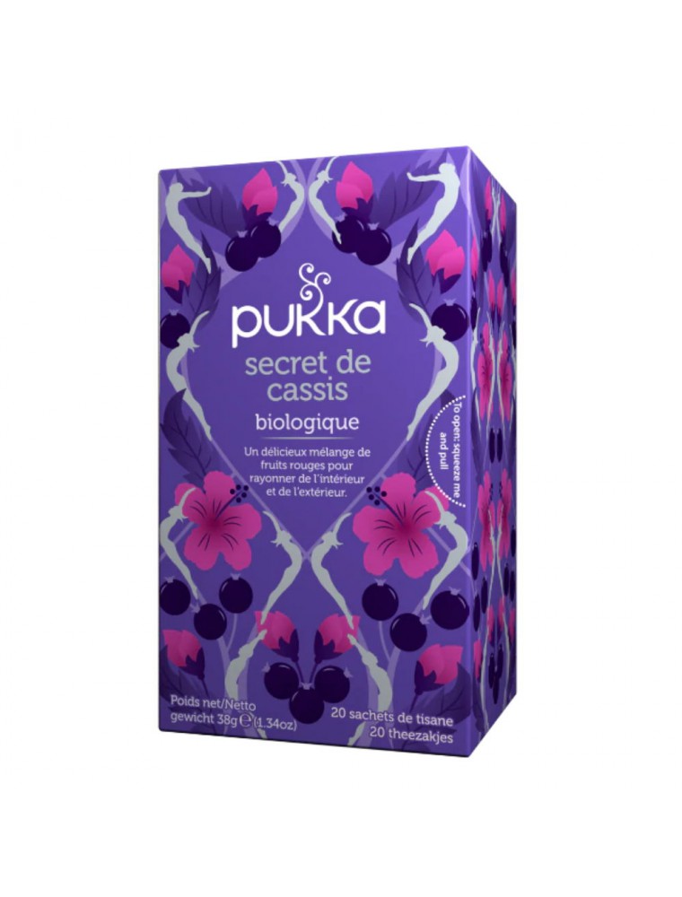 Image principale de la modale pour Secret de Cassis Bio - Infusion 20 sachets - Pukka Herbs